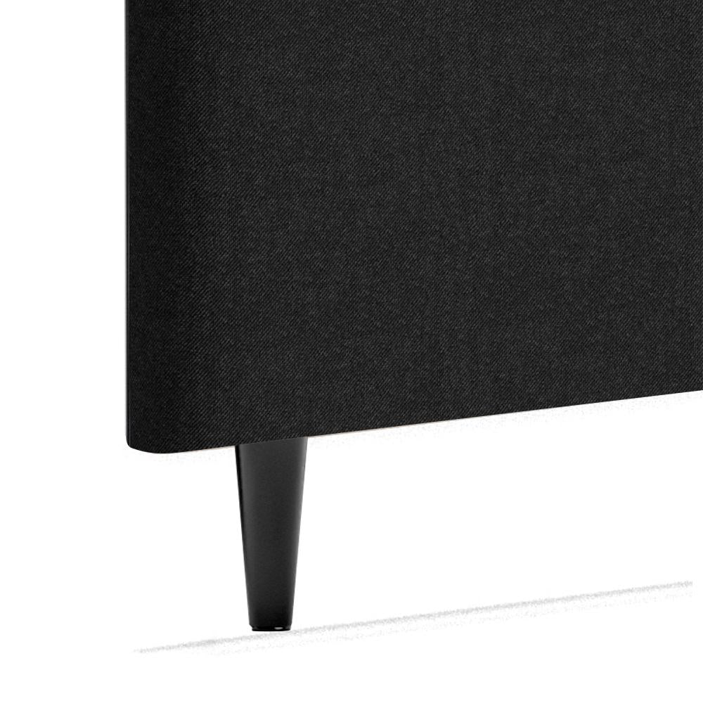 Cabeceira Piave Veluto Preto Casal (8x140x120) - Ortobom