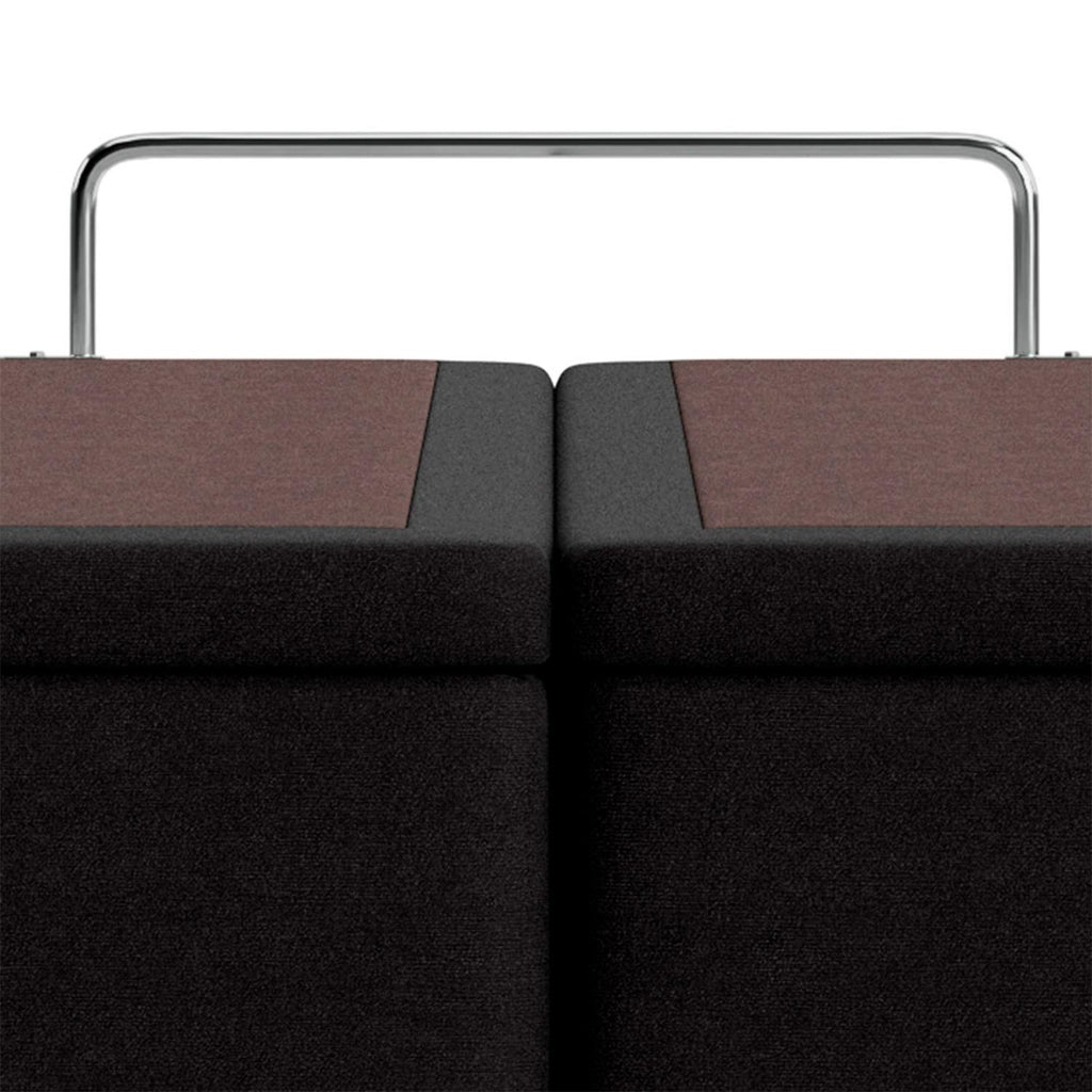 Base Baú Physical Camurça Preto Queen (158x198x39) - Ortobom
