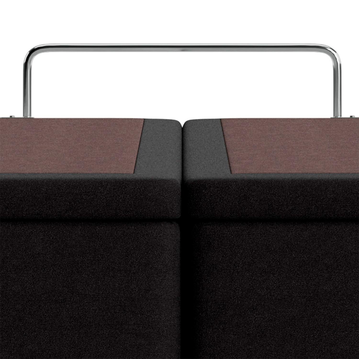 Base Baú Physical Camurça Preto Queen (158x198x39) - Ortobom