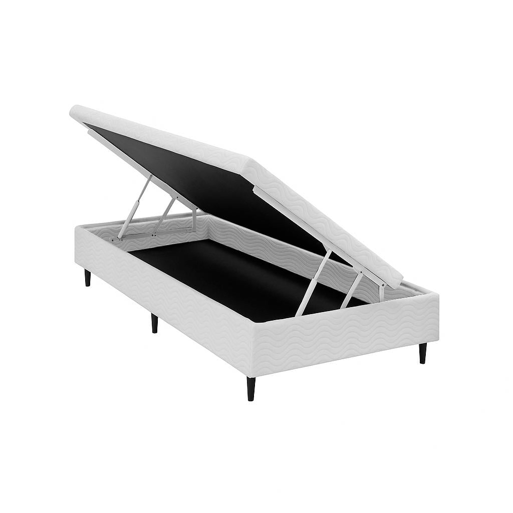 Base Baú Physical Branco Solteiro (88x188x25) - Ortobom