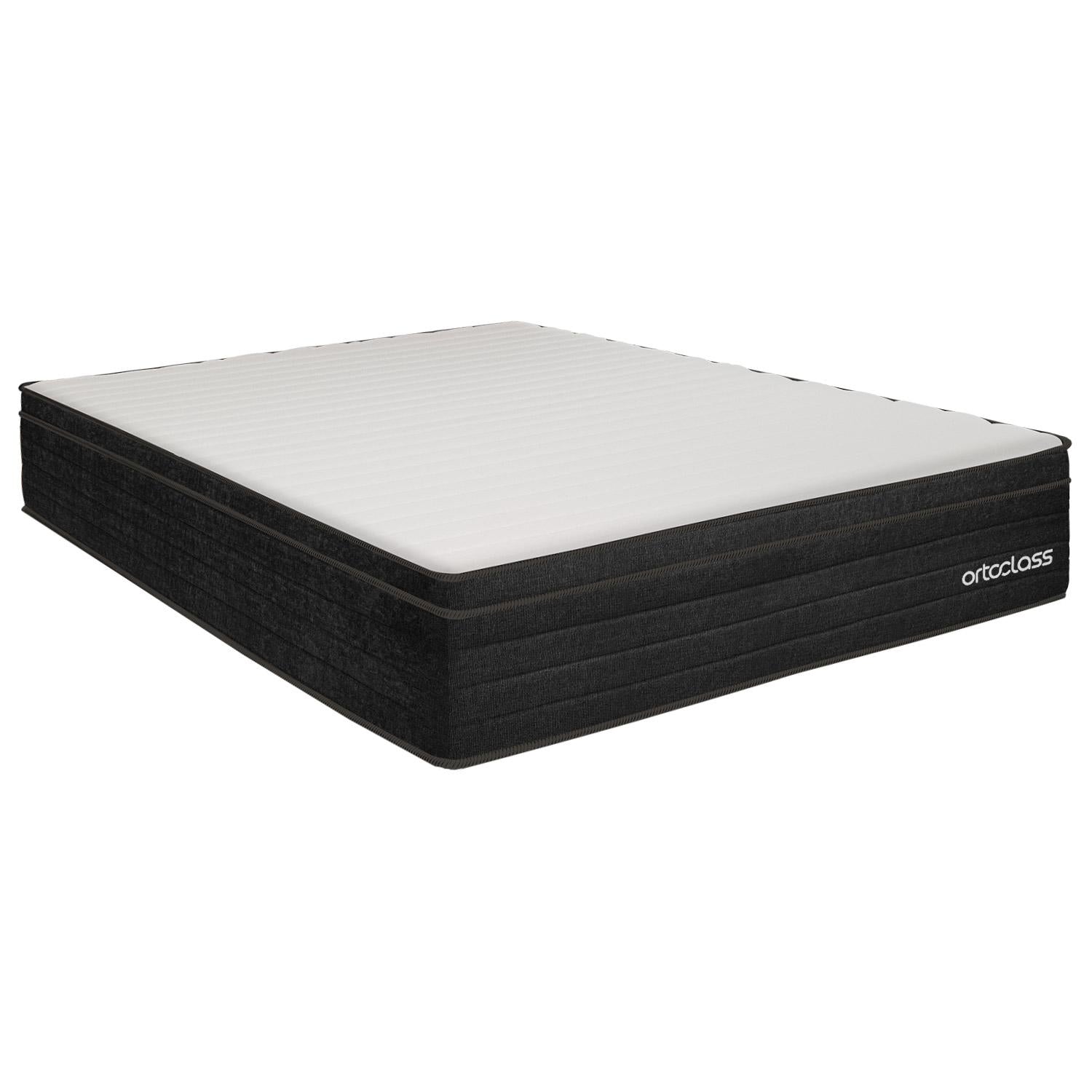 Cama Box e Colchão Poli Pillow D45-Viúva (128x188)-Ortoclass