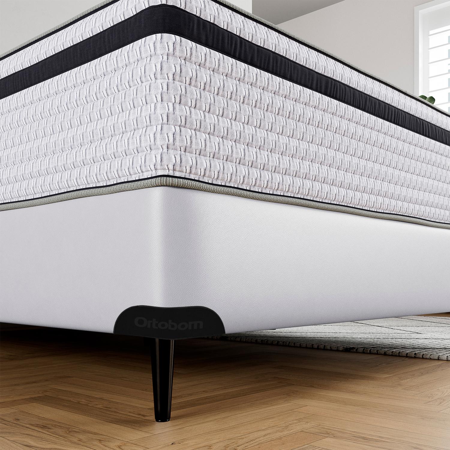 Base Sommier Branco Solteiro (88x188x23) - Ortobom