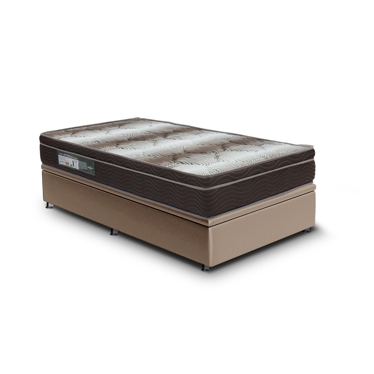 Cama Baú e Light Ortopédico Solteiro (88x188) Ortobom