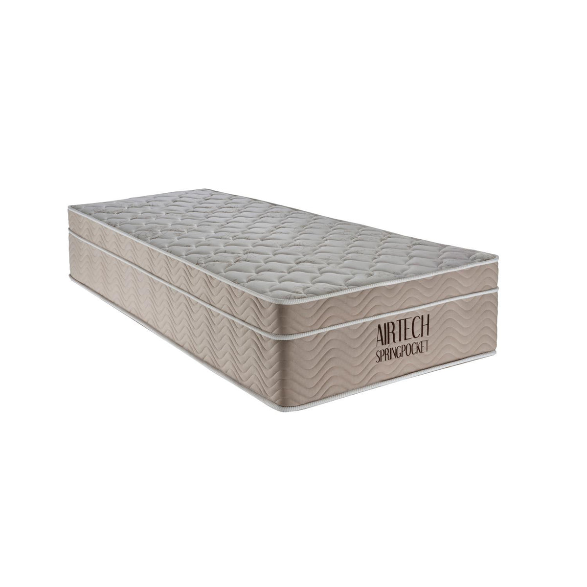 Cama Baú e Airtech Molas Ensacadas Solteiro (88x188)-Ortobom