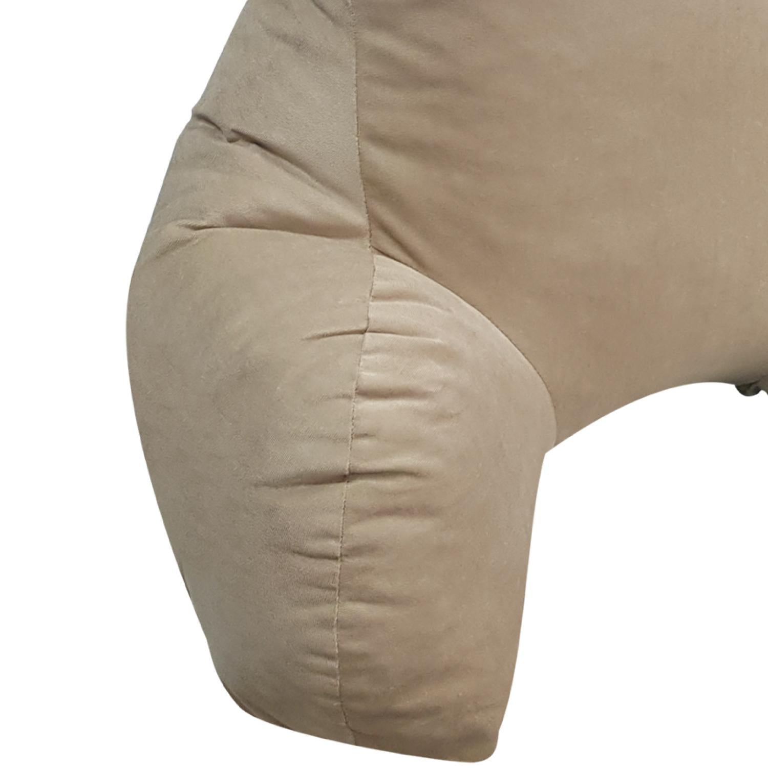 Encosto Dino Veludo Bege (50x60x75)