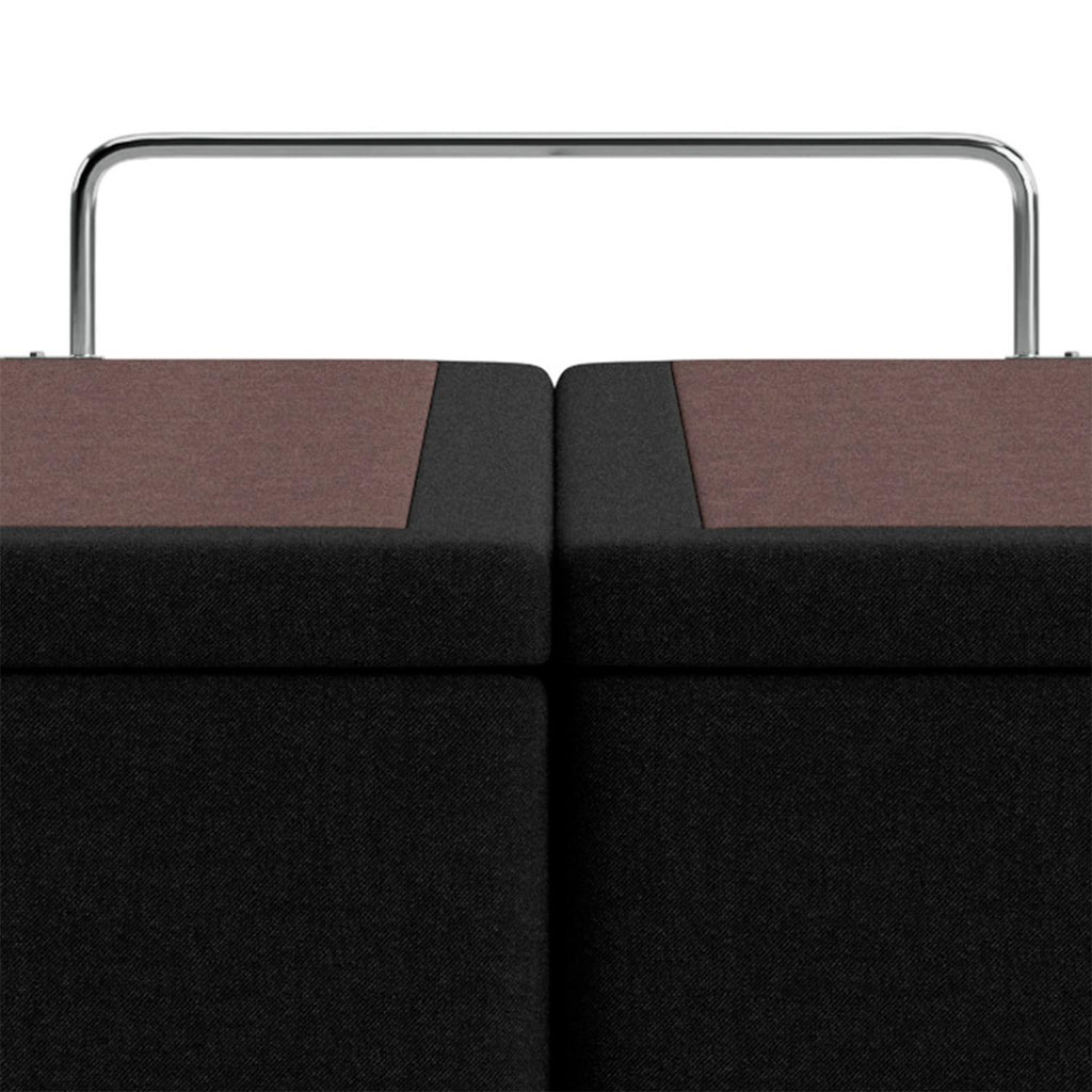 Base Baú Linho Preto Super King (193x203x39) - Ortobom