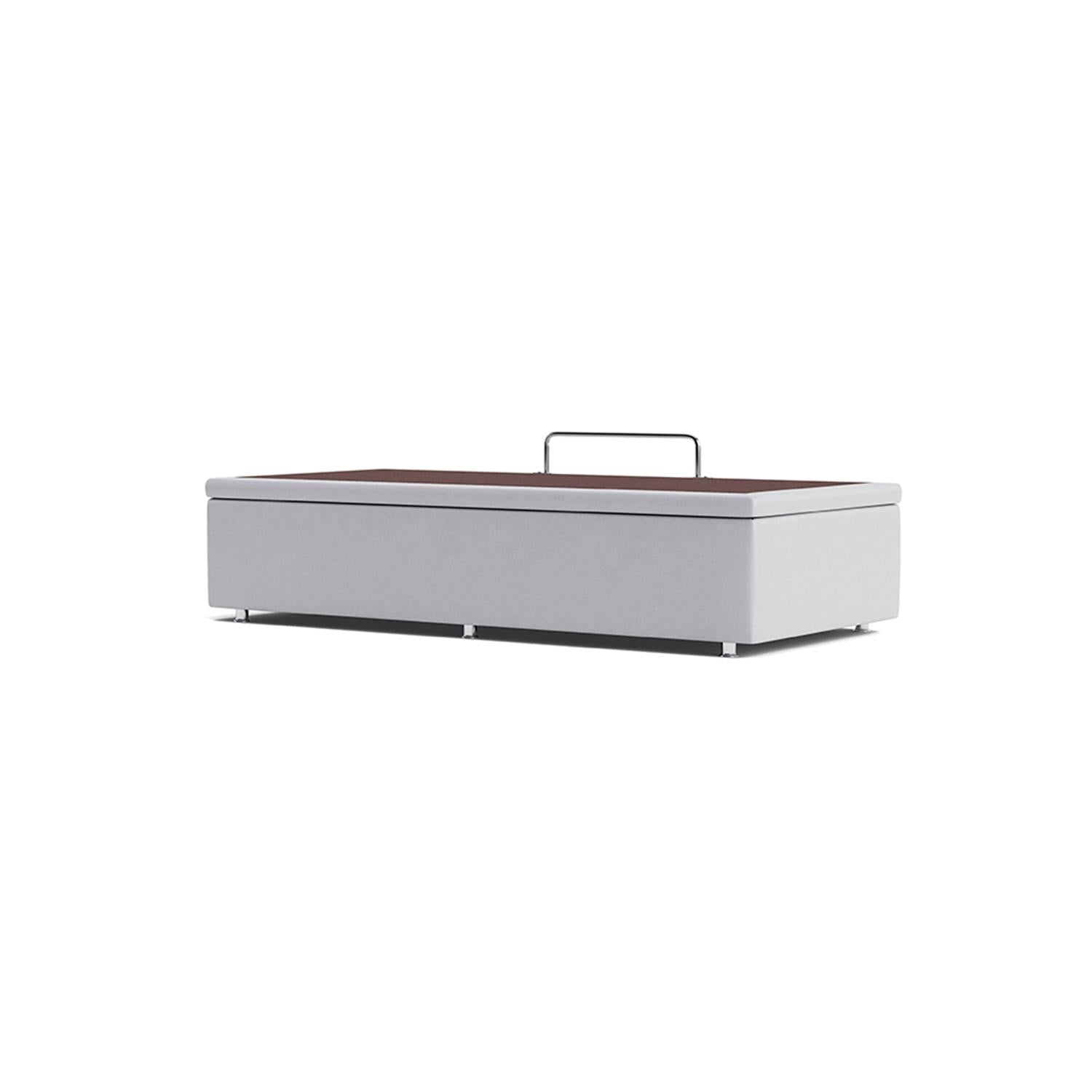 Base Baú Phy Branco Solteiro (88x188x39) - Ortobom